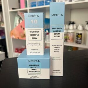 New Moira Set - Hyaluronic Skincare Trio Serum, Cream and Eyecream